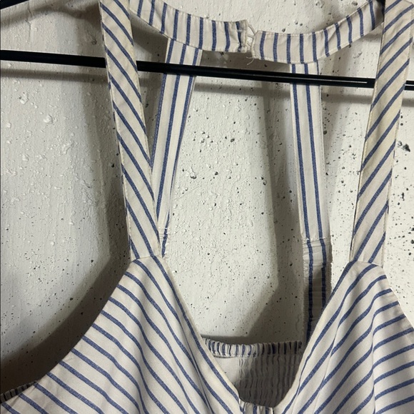 Chic Striped High Low Dress in White and Gray, XL Fits M/L - Picture 10 of 10